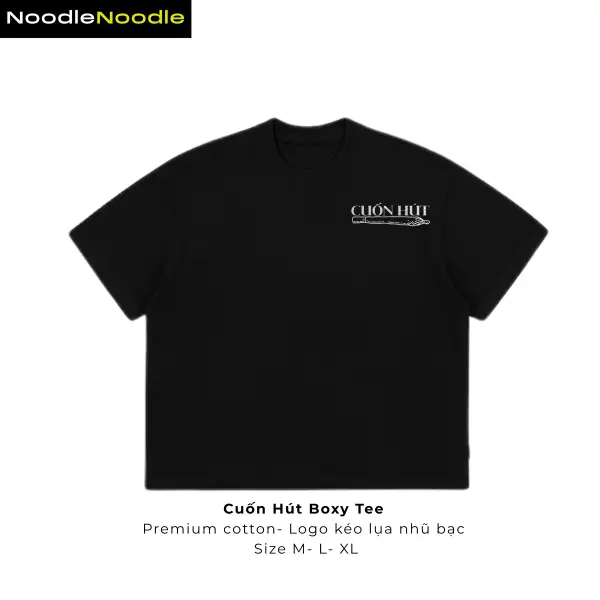 NoodleNoodle – Áo Phông Đen Unisex Cuốn Hút