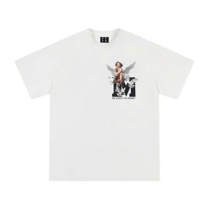 MedreaM - Áo phông trắng ANGEL ART Unisex