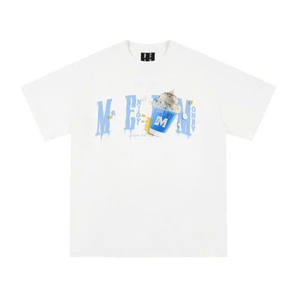 MedreaM - Áo phông trắng BLUE CREAM Unisex